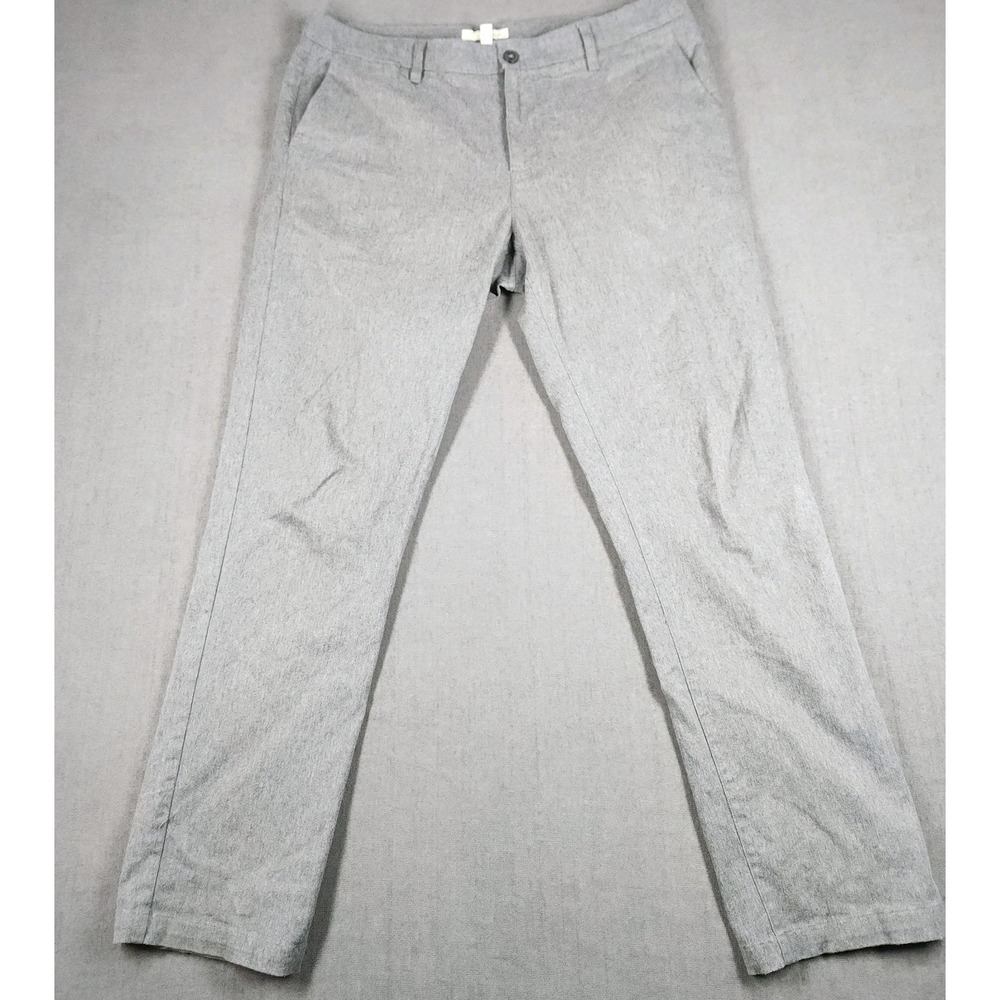 Hawker Rye Pants‎ Mens Size 35x32 Grey Relaxed Chino Stretch Slim
